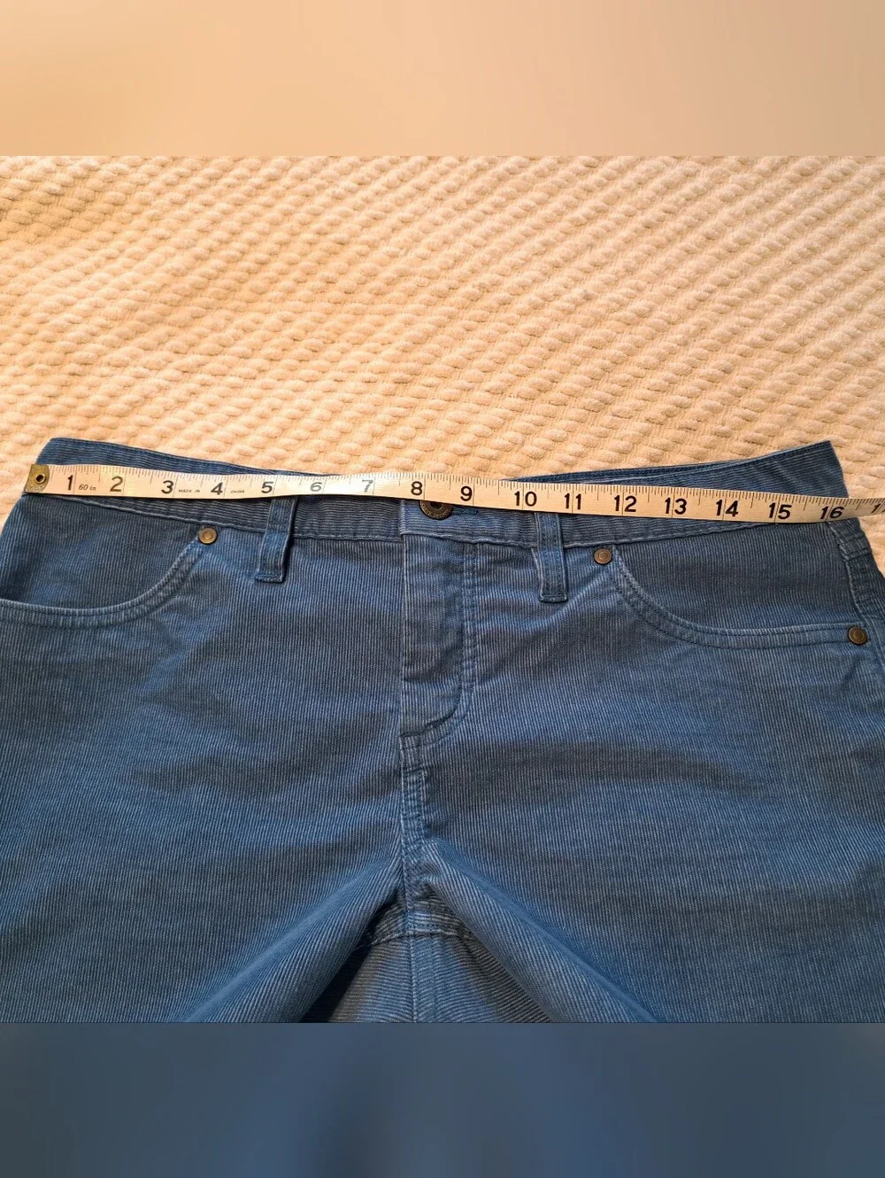 Carve Designs Blue Corduroy Shorts Size 6 - Picture 6 of 8